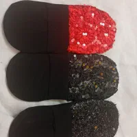 پاپوش گیپور زنانه و جوراب زنانه نو