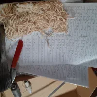 تابلو فرش دارچوبک نیمه بافته به همراه وسایل بافت|تابلو فرش|دزفول, |دیوار