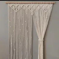 پرده مکرومه بافی|پرده، رانر، رومیزی|مشهد, طلاب|دیوار