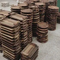 سینی پذیرایی چوبی عمده اصفهان چوب گردو|ظروف سرو و پذیرایی|تهران, بازار|دیوار