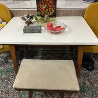 میز ناهار خوری۳ نفره سالم و اباژور|میز و صندلی غذاخوری|سبزوار, |دیوار