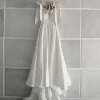 لباس عروس ساتن اروپایی|لباس|تهران, نازیآباد|دیوار