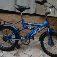 دوچرخه بچه گانه آبی رنگ سایز ۱۸