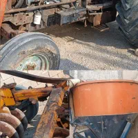 تراکتور 285 المانی با شخم زن با بذر پاش