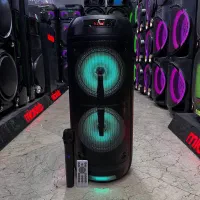 فروش ویژه باند اسپیکر شارژوبرق با2میکروفون وایرلس