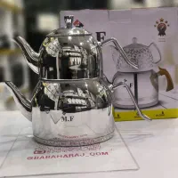کتری قوری تمام استیل کف چدن ترکیه ای