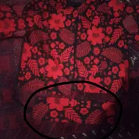 کت قرمز کمربند سارافون