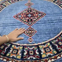 فرش گرد یک در یک درانواع رنگها و طرحها