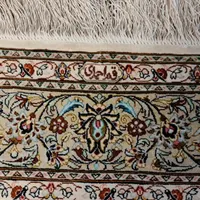 فرش دستباف سه متری تمام ابریشم قم احمدی