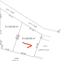 فروش زمین مسکونی به متراژ ۵۰۰ متر، اقساط شش ماهه