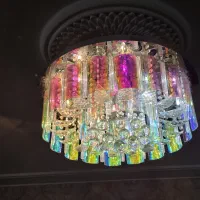 لوستر سقفی کریستالی کنترل دار|لوستر و چراغ آویز|تهران, دروازه شمیران|دیوار