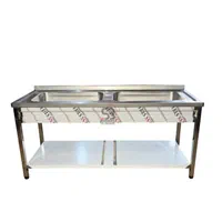 سینک صنعتی کابینتی ۱۲۰،۱۵۰،۱۹۰ سانتی/میزکار استیل|کافیشاپ و رستوران|مشهد, توس (بلوار توس)|دیوار