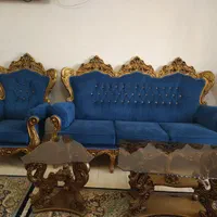 مبلمان سلطنتی ۹نفره همراه با جلو مبلی کاملاسالم|مبلمان خانگی و میز عسلی|آستانه اشرفیه, |دیوار