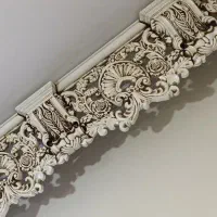 قاب پرده رنگ استخوانی کاملا نو