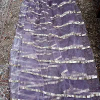 پرده اتاق حریر صورتی بنفش|پرده، رانر، رومیزی|قم, دروازه چوبی|دیوار