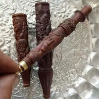 چوبعناب قدیم قلمزنی تصویررخ واقعی استاداحمدزنجانی|کلکسیون اشیاء عتیقه|زنجان, |دیوار