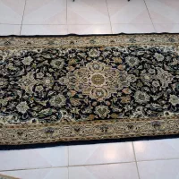 قالیچه ۱ متر در ۲متری سرمه ای خوش نقشه