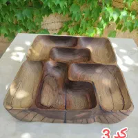 ظروف چوبی اردو خوری دکوری تزئینی|ظروف سرو و پذیرایی|تاکستان, |دیوار