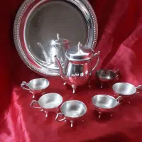 سرویس 8پارچه قهوه خوریطرح انگلیسی