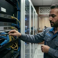 کابل‌کشی شبکه، نصب رک و تجهیزات شبکه - صدرا سرویس