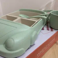 سرویس غذا خوری بامبو کودک برند کره ای اصل|اسباب و اثاث بچه|تهران, مجیدآباد|دیوار