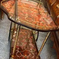 میز بار چوبی جهیزیه برنز برنزی