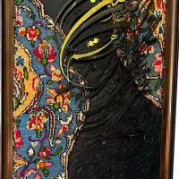 تابلو قالی دستباف( حراج شد)|تابلو فرش|کرمان, |دیوار