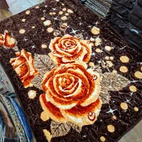 پتو دو نفره گل برجسته همراه با کاور