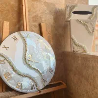 تابلو وساعت رزین|ساعت دیواری و تزئینی|قم, عمار یاسر|دیوار