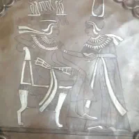 سینی مسی دولایه حکاکی شده ونقره کوب