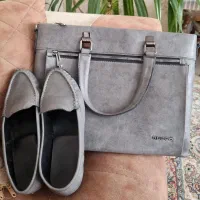 کیف برند هوپو و کفش سایز۳۹ .رنگ طوسی|کیف، کفش، کمربند|نیشابور, شهرک ولیعصر|دیوار