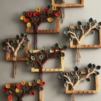 قاب مکرومه|تابلو، نقاشی، عکس|شیراز, باغ تخت|دیوار