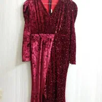 لباس مجلسی مخمل و پولکی