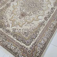 دو تخته فرش6متری گل برجسته در حد نو