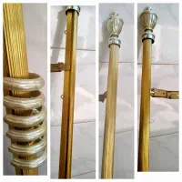 میل پرده طلایی ، چوب پرده پانچی طلایی