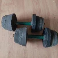 دمبل جفت ۲۰ کیلویی چدنی|تجهیزات ورزشی|اصفهان, شمس آباد|دیوار