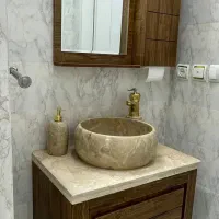 روشویی کابینتی مدل کاسه سنگ طبیعی سیمکان|لوازم سرویس بهداشتی|تهران, تهرانسر غربی|دیوار