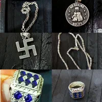 دو عدد زنجیر کرال ترک.انگشتر۱۴ نگنین و دوتا پلاک