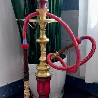 قلیان برنجی لوله مسی اصل