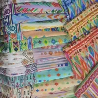 پارچه حاشیه دار نگینی