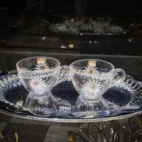 استکان (فنجان خارجی گلدار)|ظروف سرو و پذیرایی|تبریز, |دیوار