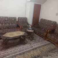 مبل قهوه ای ۷ نفرهذبا گلذمیز
