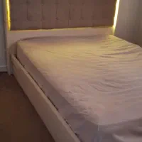 تختخواب ام دی اف لمسه دار و چراغ دار