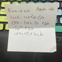 فروش لپتاب در حد خشک