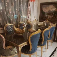ست مبل و میز ناهارخوری استیل ۸ نفره همراه با بوفه|مبلمان خانگی و میز عسلی|تهران, اکباتان|دیوار