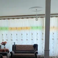 پرده حریر نگین دار