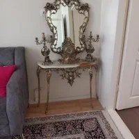 فروش نه خریدار آینه کنسول برنزی