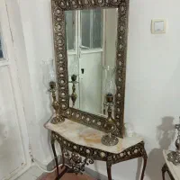 اینه وشمعدان برنز