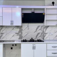 کابینت همراه با هود روکار و سینک و گاز ۵شعله|بوفه، ویترین، کنسول|رشت, نظری|دیوار