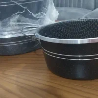 سرویس قابلمه طرح چدن  مشکی|ظروف پخت‌وپز|هادی شهر, |دیوار